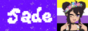 A 88x31 button that has the text "Jade" with Jade's avatar on the right, the background is the nonbinary flag